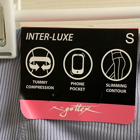 X by Gottex lavender ribbed leggings. - Picture 5 of 5